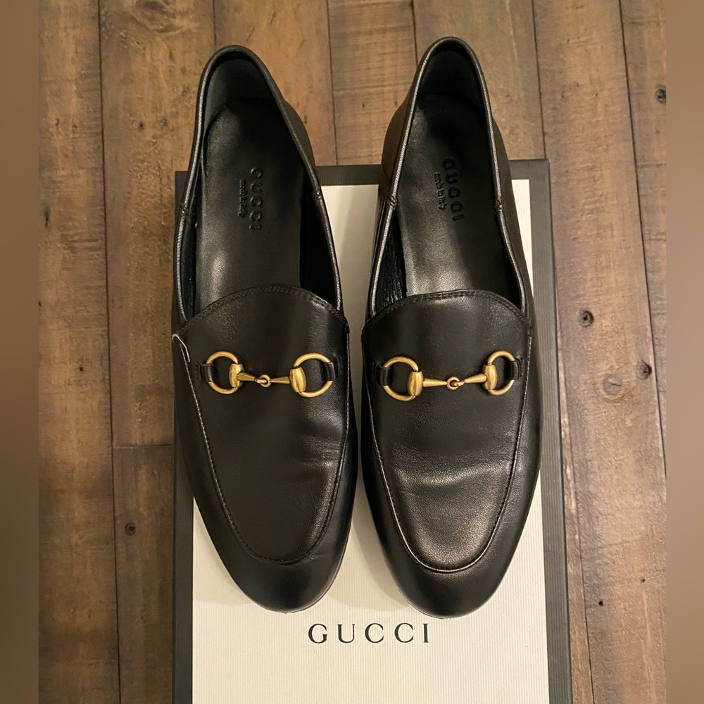 Gucci Womens Britton Collapsible Apron Toe Loafers